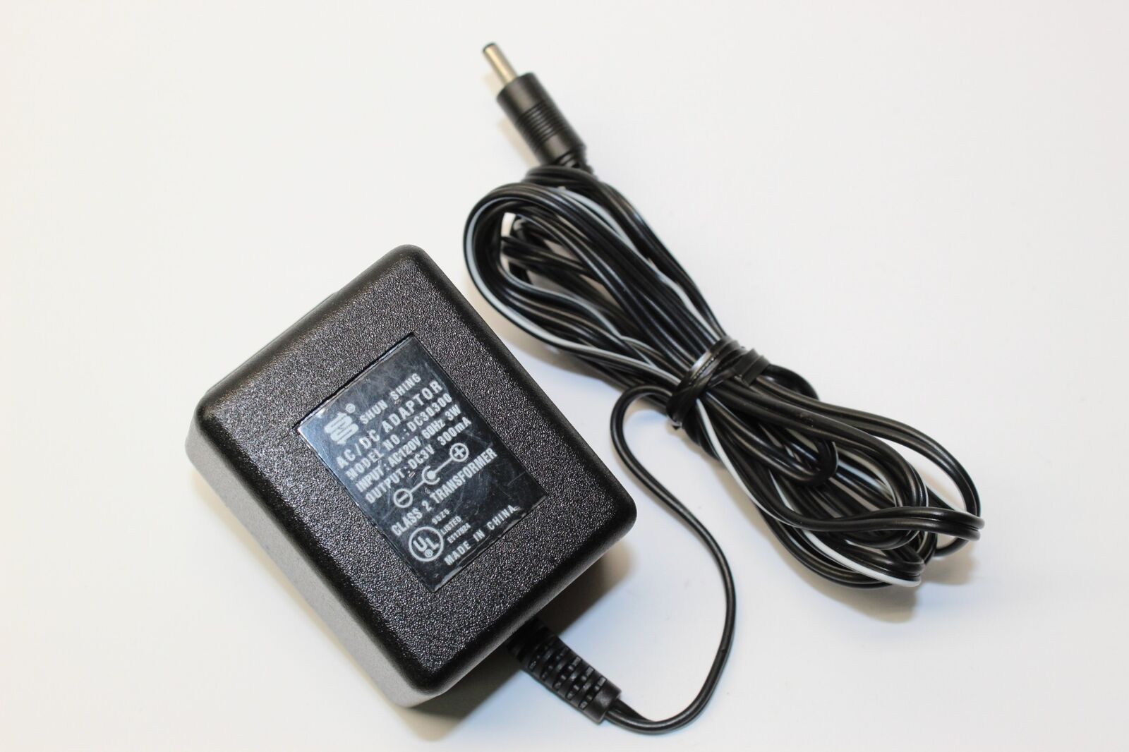 New 3V 300mA Shun Shing DC30300 Class 2 Transformer Power Supply Ac Adapter